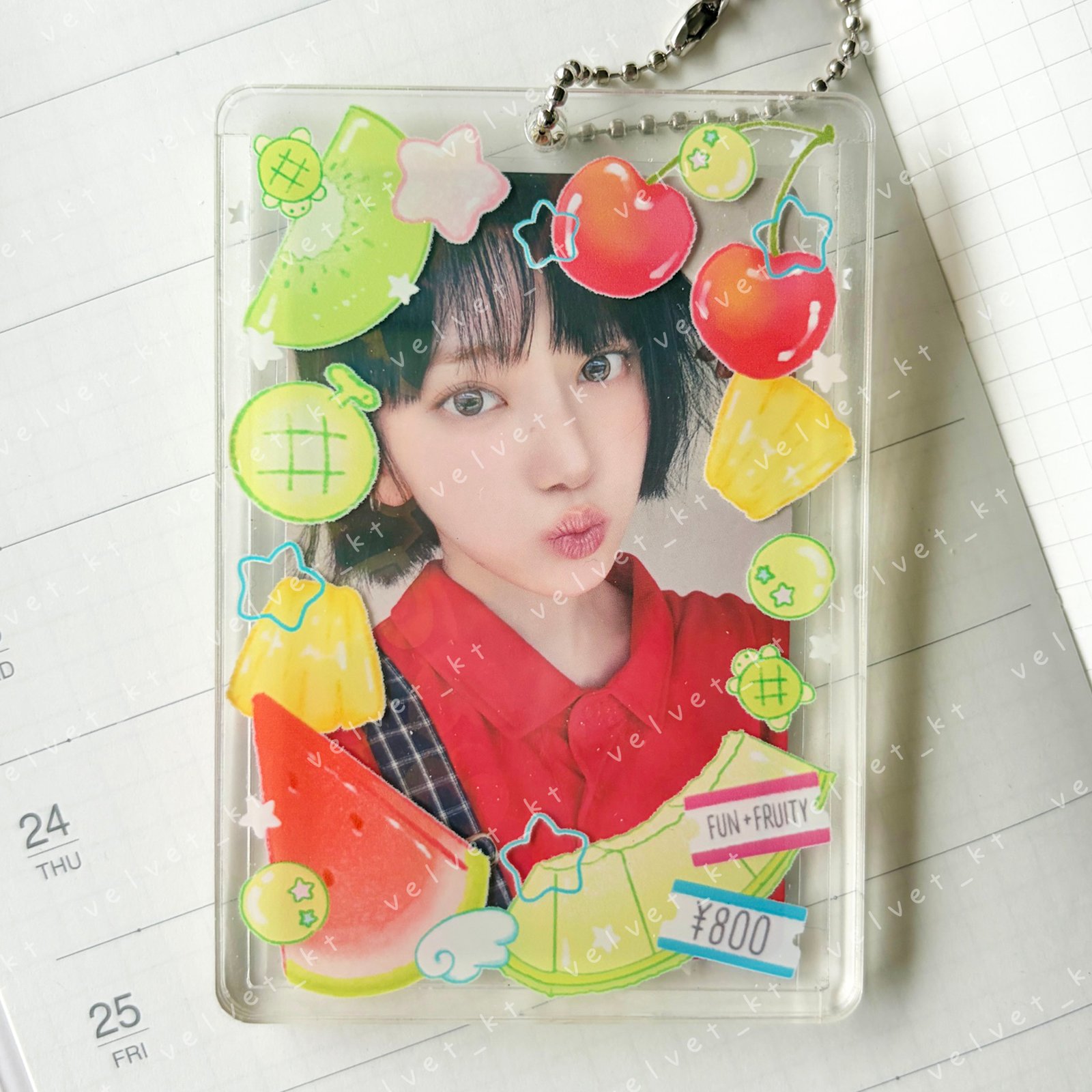 Photocard Holder - Tropical Fruit Mix | Studio Velvet KT